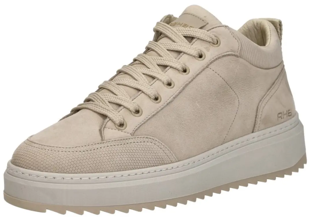 Rehab Russel Nub Sneakers Laag - Beige - Maat 41 - afbeelding 4 van 6