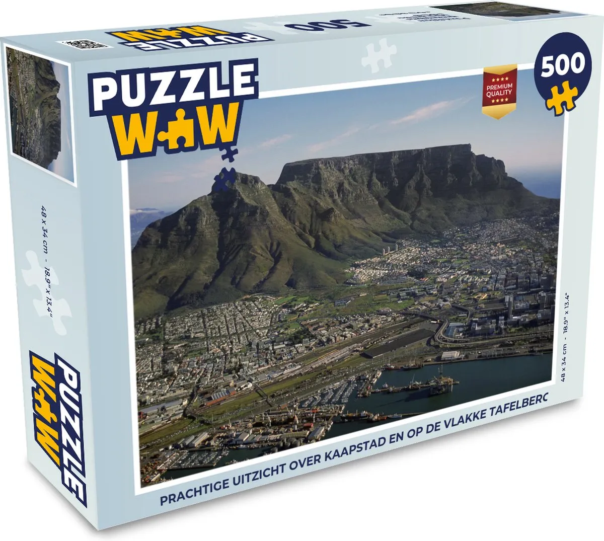 PuzzleWow Legpuzzel Tafelberg & Kaapstad 500 Stuks