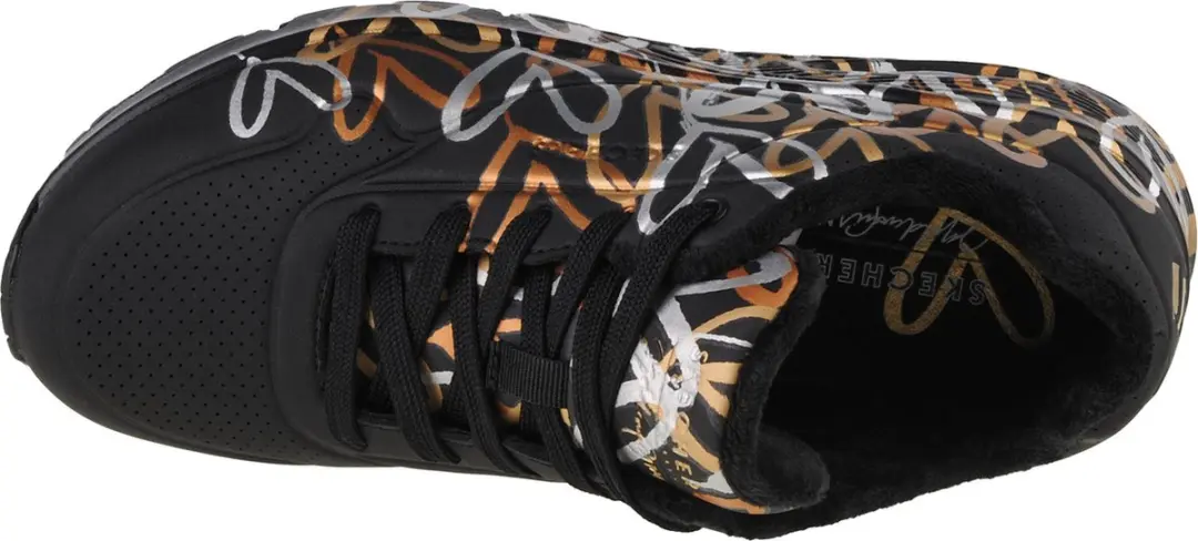 Skechers 155523 Sneaker - Zwart/Goud - afbeelding 5 van 6