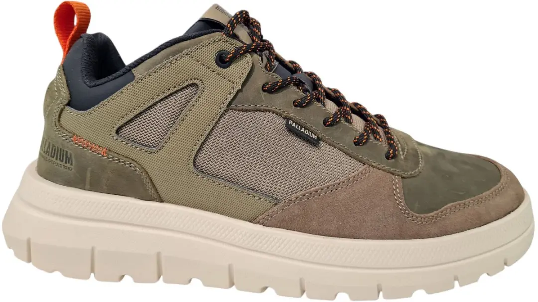 Palladium PallaFelx Lo Mix Dusky Green Heren Sneakers