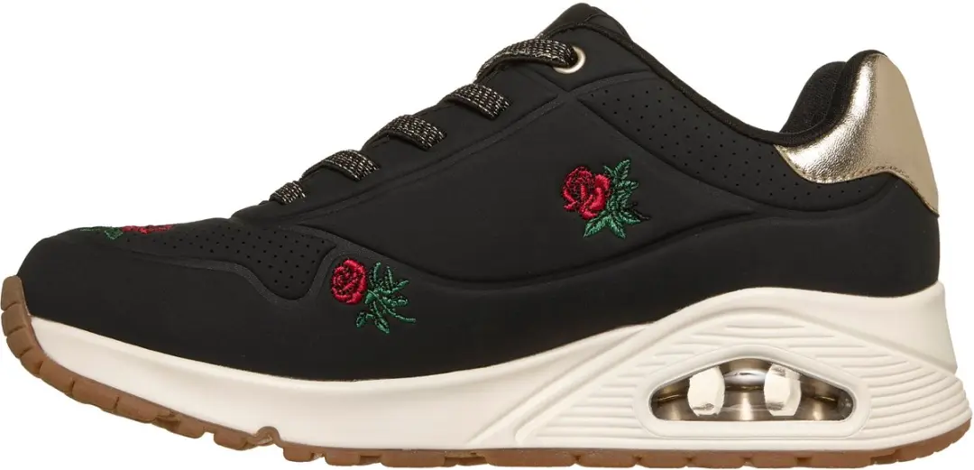 Skechers UNO Champagne & Roses Dames Sneakers - Zwart - afbeelding 3 van 6