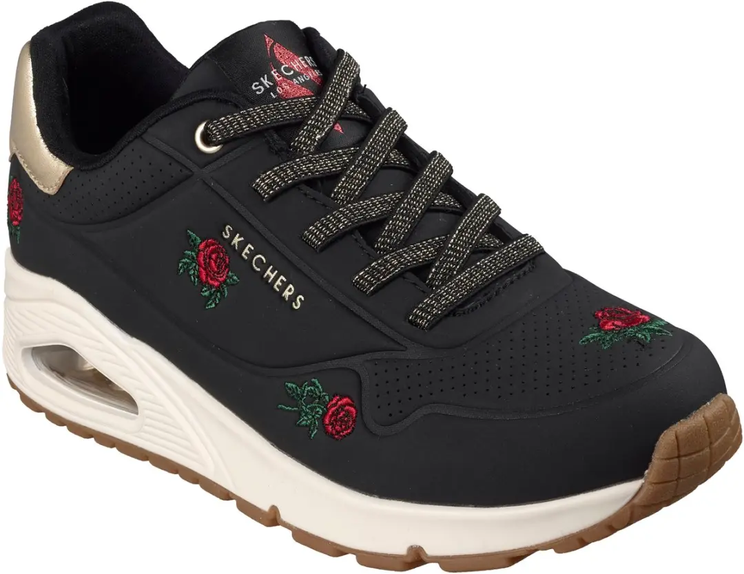 Skechers UNO Champagne & Roses Dames Sneakers - Zwart - afbeelding 2 van 6