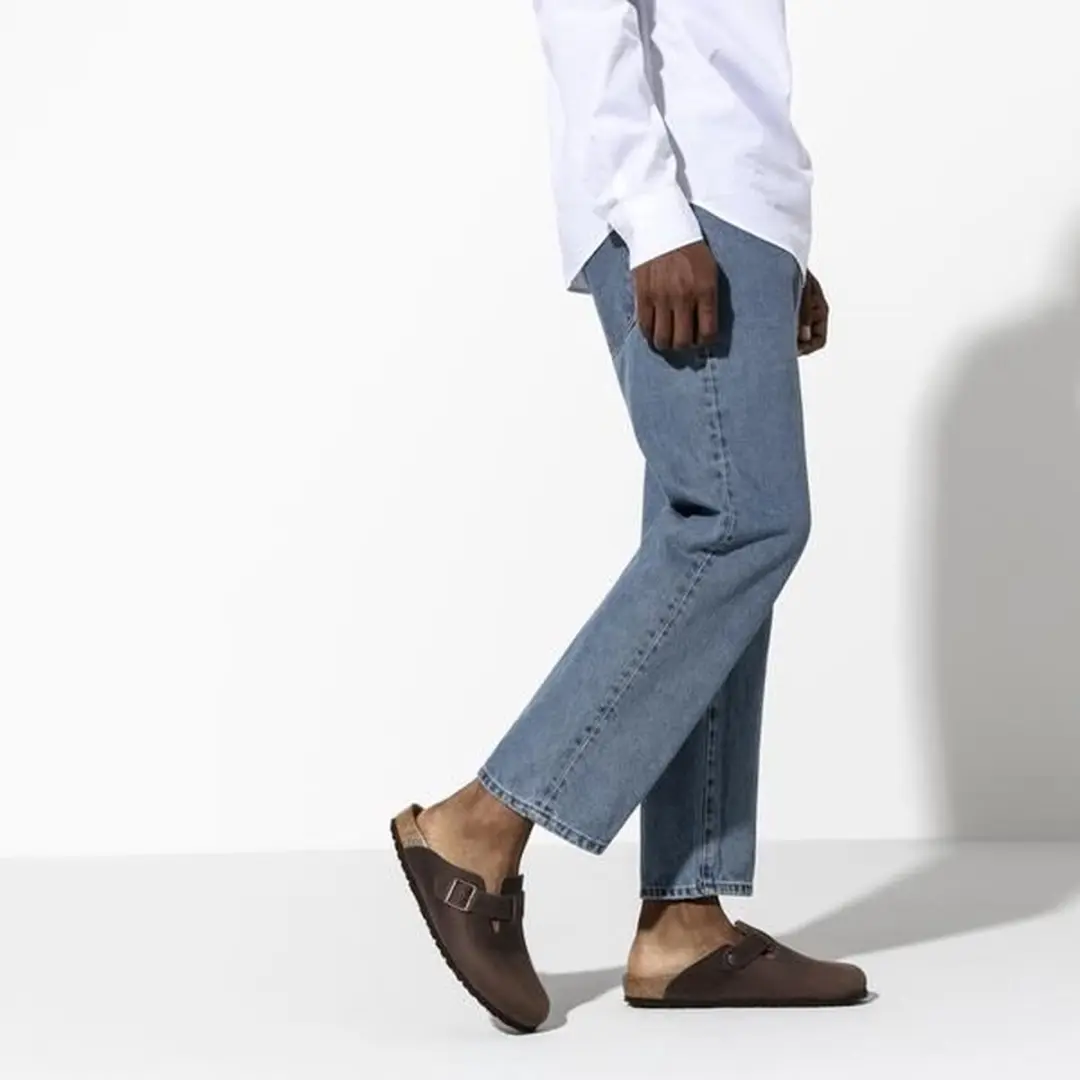 Birkenstock Boston FL Narrow Heren Clogs - Maat 44 - Habana - afbeelding 5 van 6