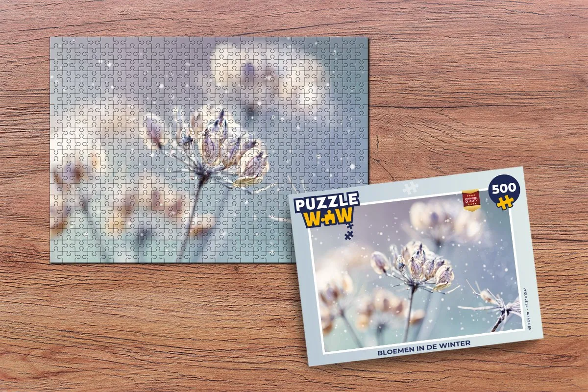 PuzzleWow Botanische Winterpuzzel 500 Stuks - Multicolor