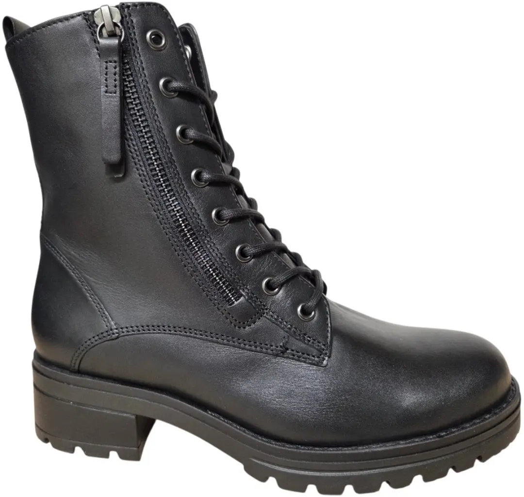 Gabor 8027.03.001 Enkellaarzen Zwart Leer Dames