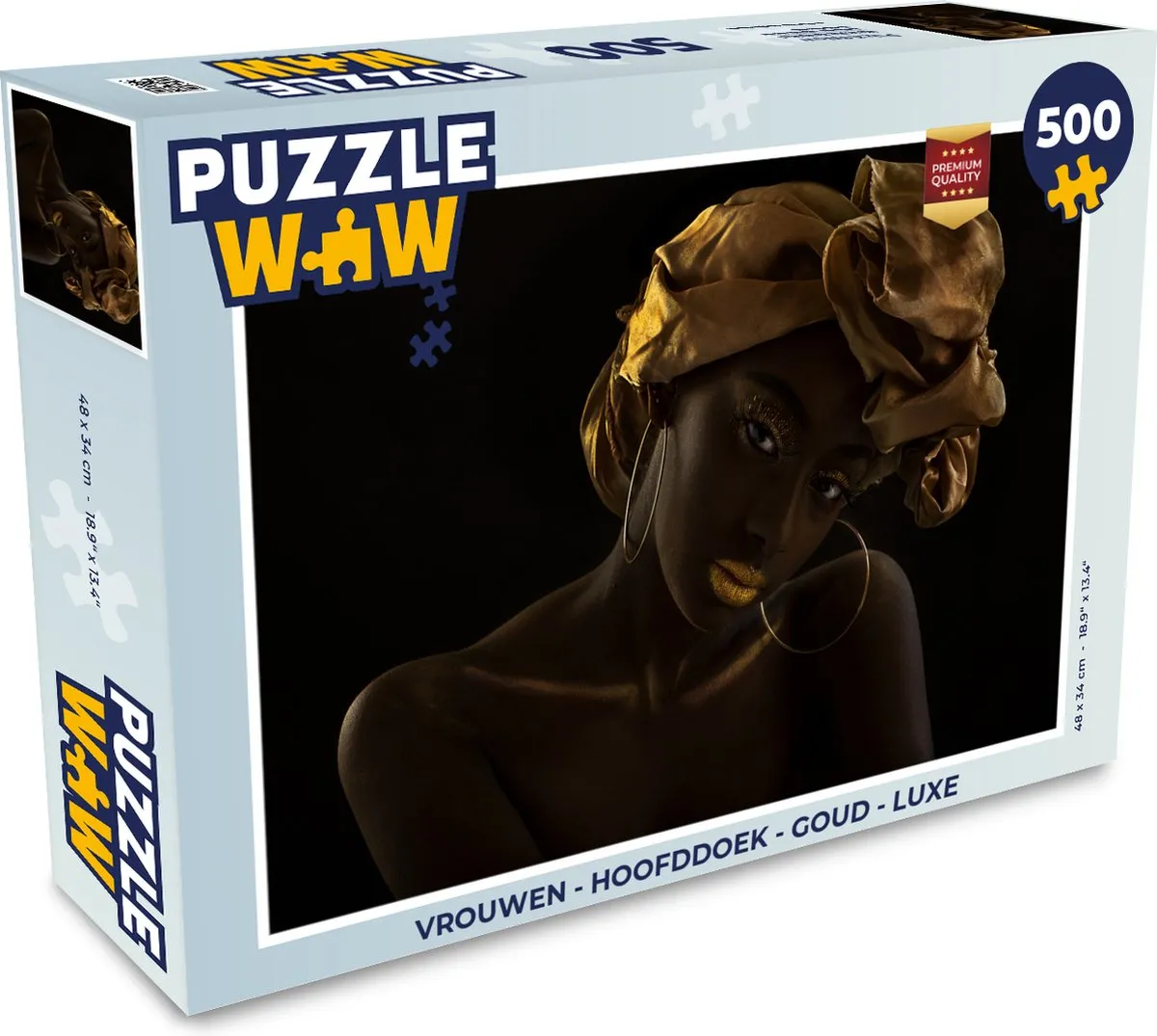 PuzzleWow Vrouwen Hoofddoek Legpuzzel 500 Stuks