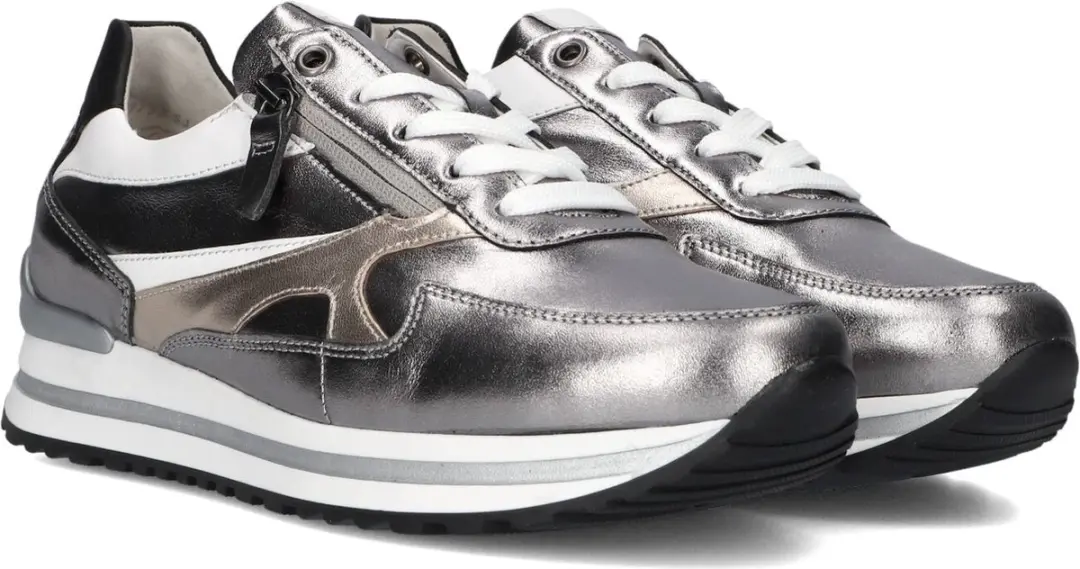 Gabor Dames Sneakers 526 - Zilver - Leer