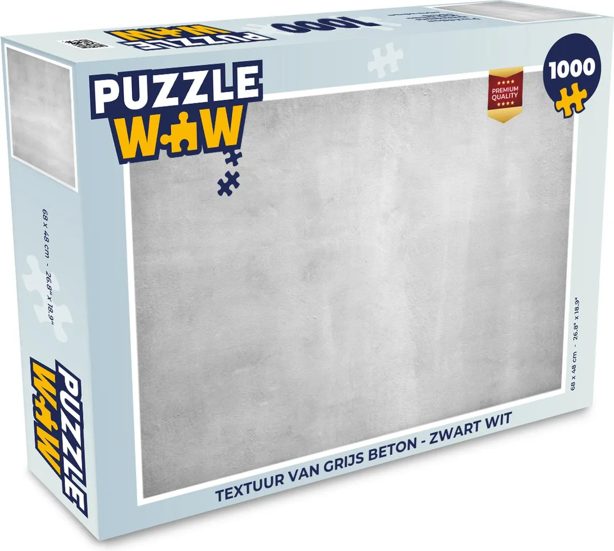 PuzzleWow Beton Industrieel Legpuzzel 1000 Stuks - Multicolor