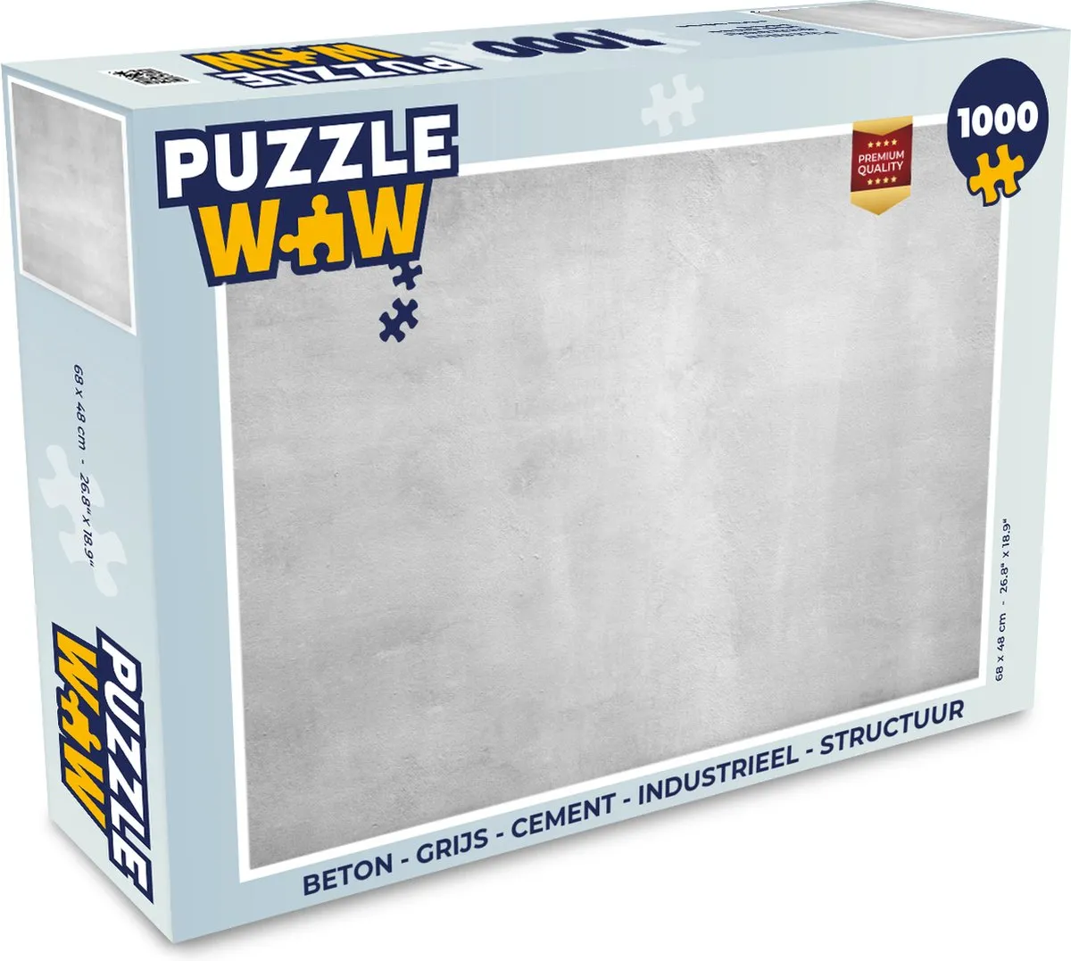 PuzzleWow Beton Industrieel Legpuzzel 1000 Stuks - Multicolor