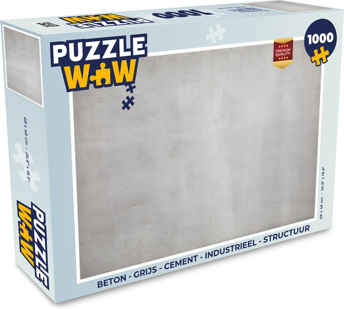 PuzzleWow Beton Industrieel Legpuzzel 1000 Stuks - Multicolor