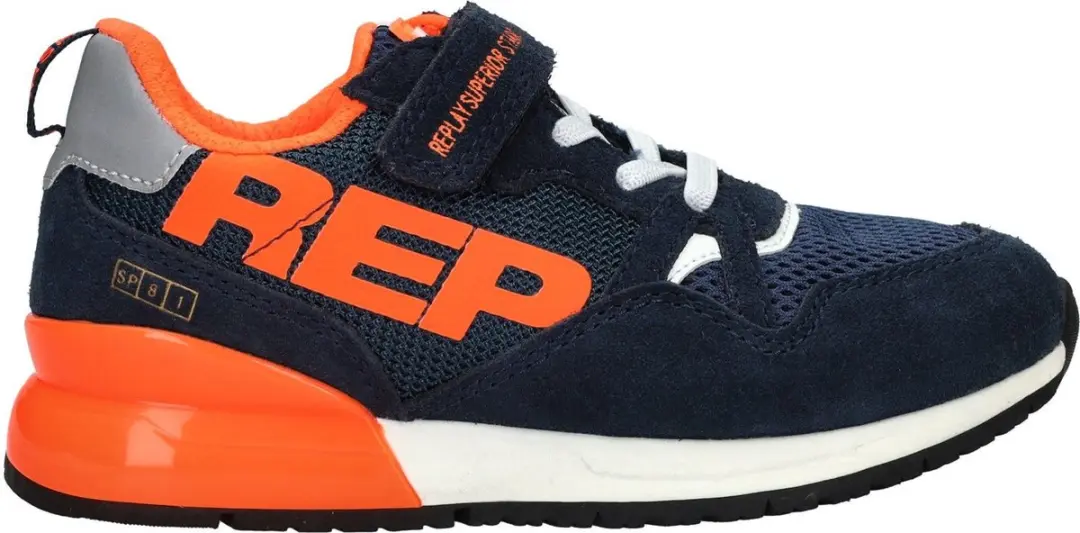 Replay Shoot Jr8 Lage sneakers - Jongens - Blauw - Maat 35 - afbeelding 2 van 6