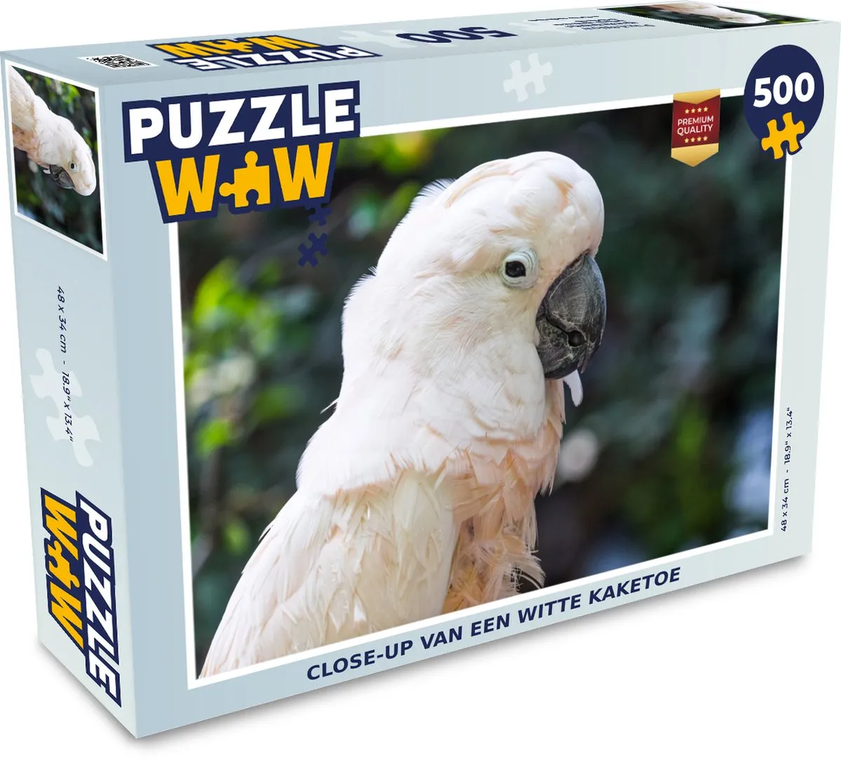 PuzzleWow Legpuzzel Kaketoe 500 Stuks - Multicolor