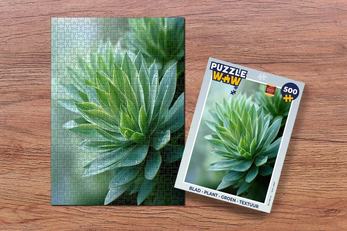 PuzzleWow Plant Legpuzzel 500 Stuks - Groen