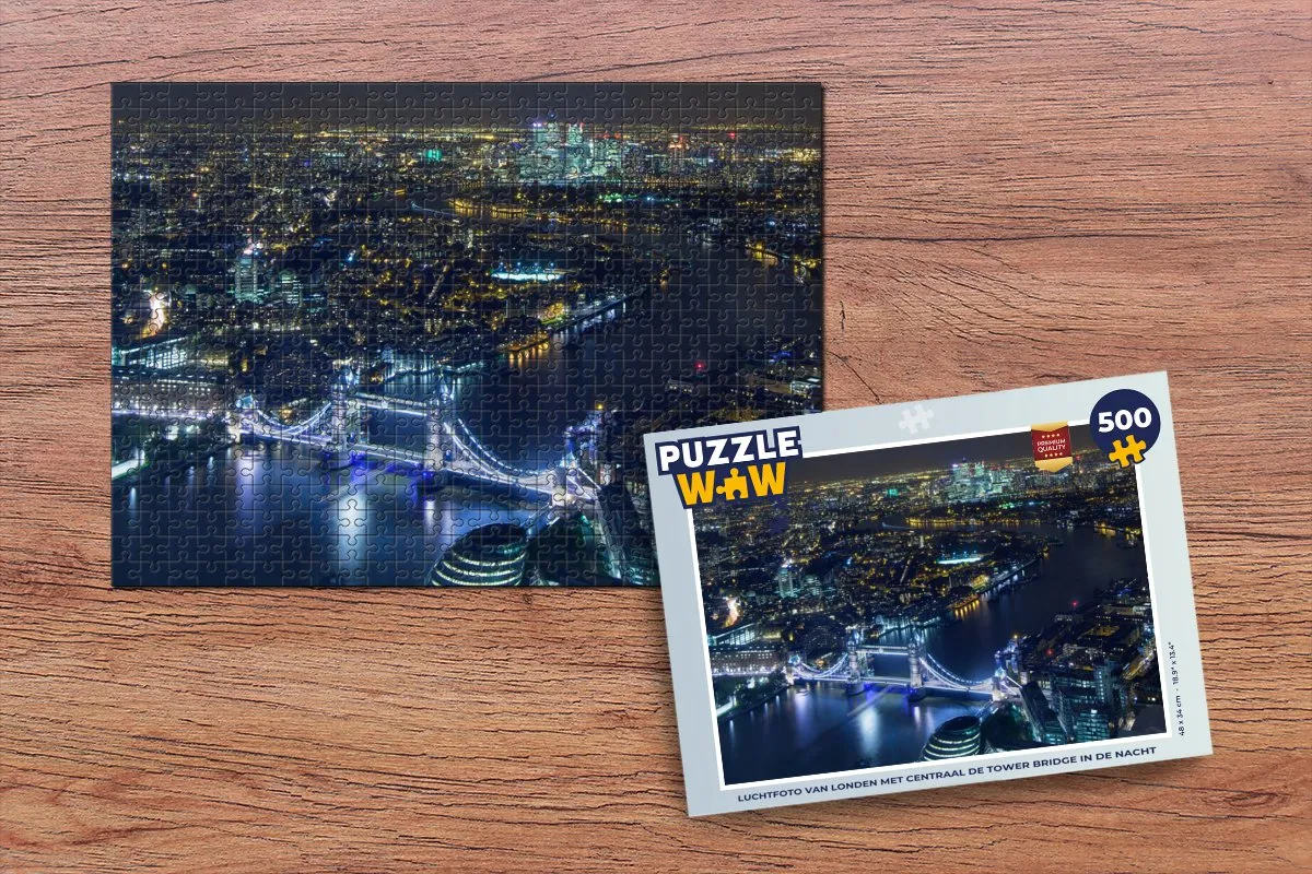 PuzzleWow Londen Nachtpuzzel 500 Stuks