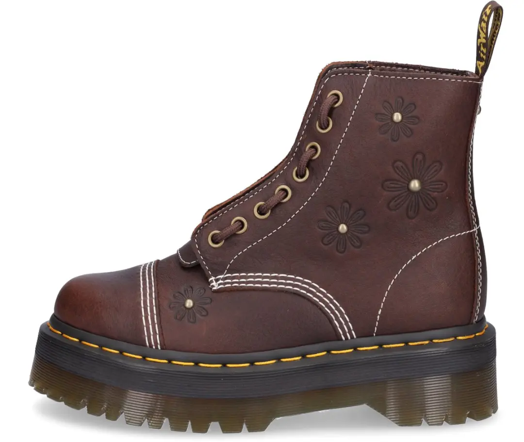 Dr. Martens Sinclair Flower Grizzly Leren Laarzen - Bruin