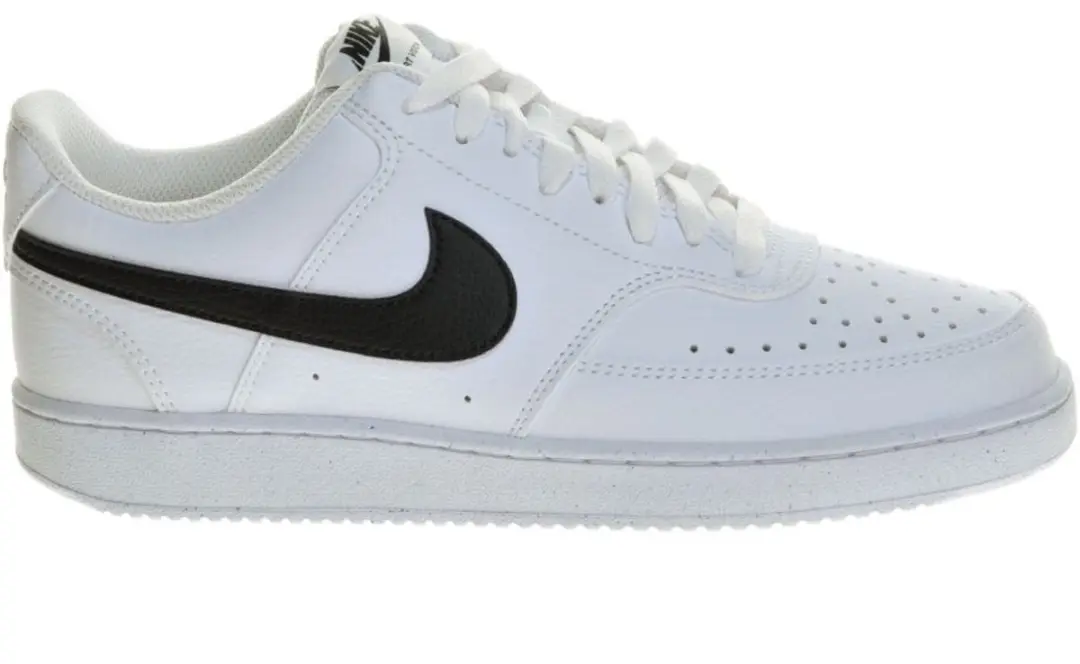 Nike Court Vision Low Next Nature Sneaker - Wit/Zwart - afbeelding 4 van 6