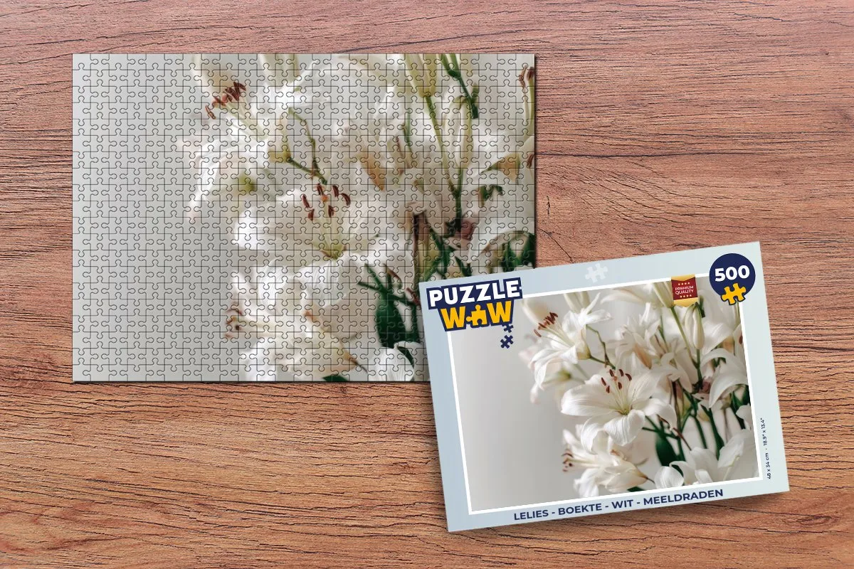 PuzzleWow Lelies - Meeldraden Legpuzzel 500 Stuks