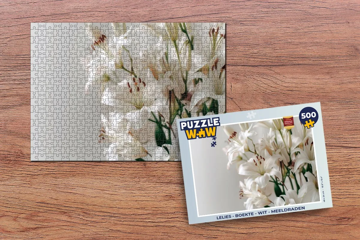 PuzzleWow Lelies - Meeldraden Legpuzzel 500 Stuks