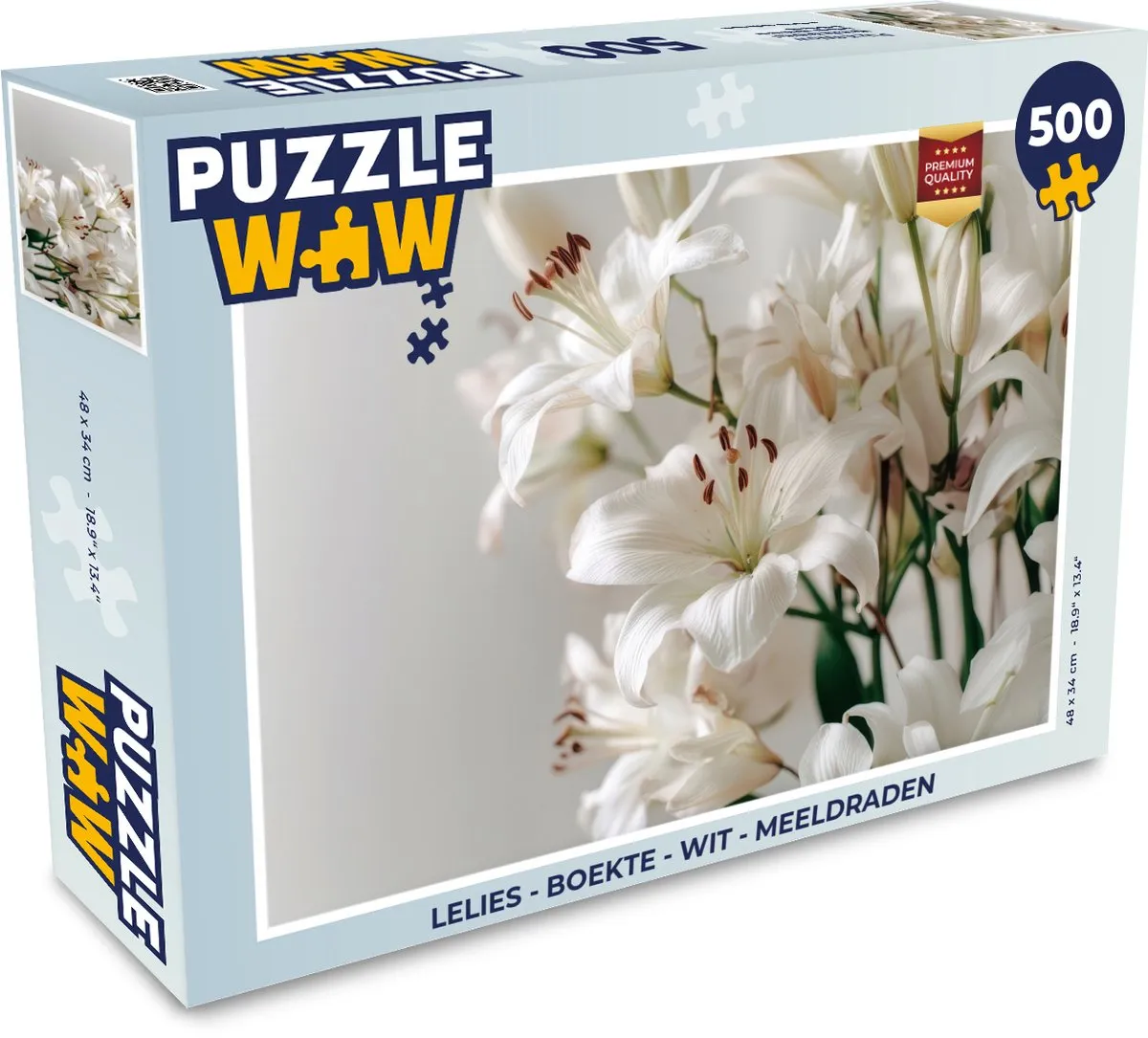 PuzzleWow Lelies - Meeldraden Legpuzzel 500 Stuks