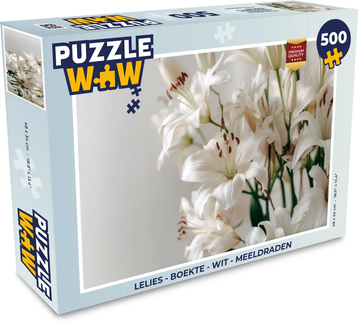 PuzzleWow Lelies - Meeldraden Legpuzzel 500 Stuks