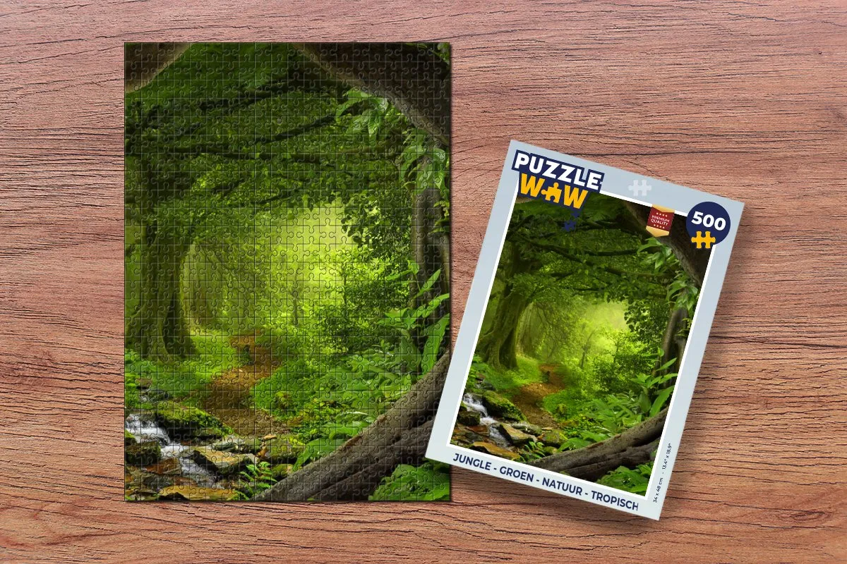 PuzzleWow Jungle Legpuzzel 500 Stuks - Multicolor