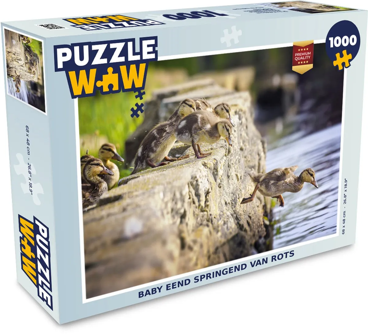 PuzzleWow Eenden Kuiken Legpuzzel 1000 Stuks - Multicolor