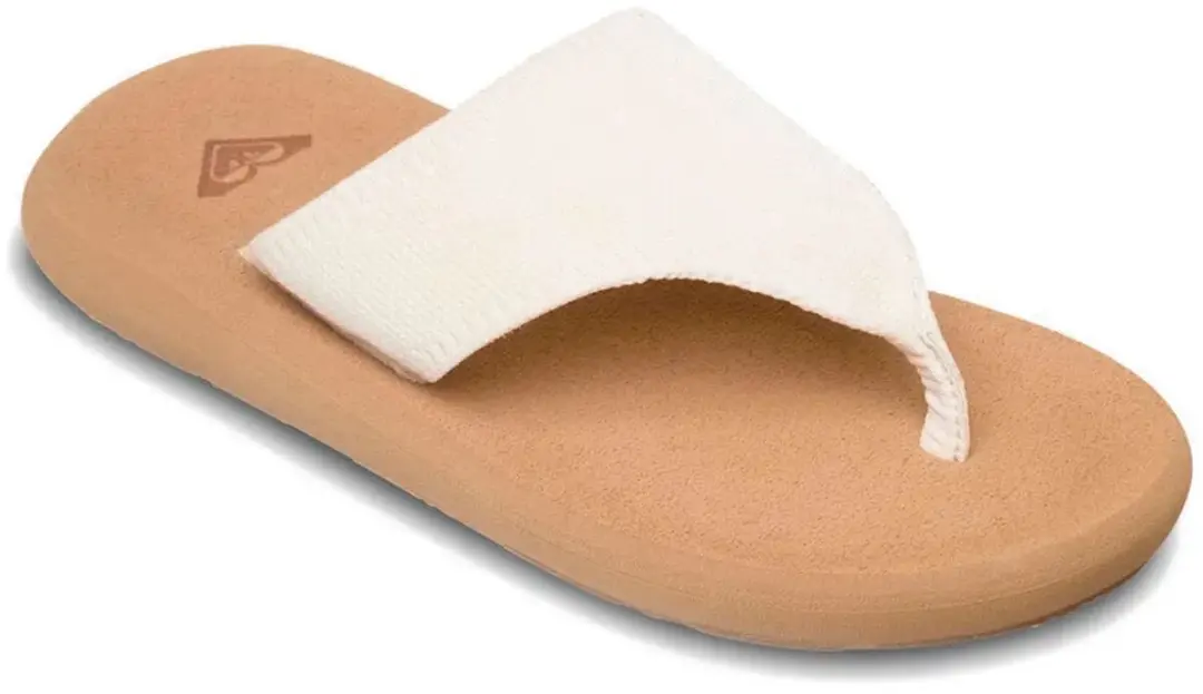 Roxy Samolo Teenslipper - Bruin/Wit - afbeelding 2 van 4