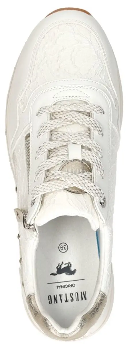 Mustang Sneakers Laag Sneakers Laag - wit - Maat 41 - afbeelding 5 van 6
