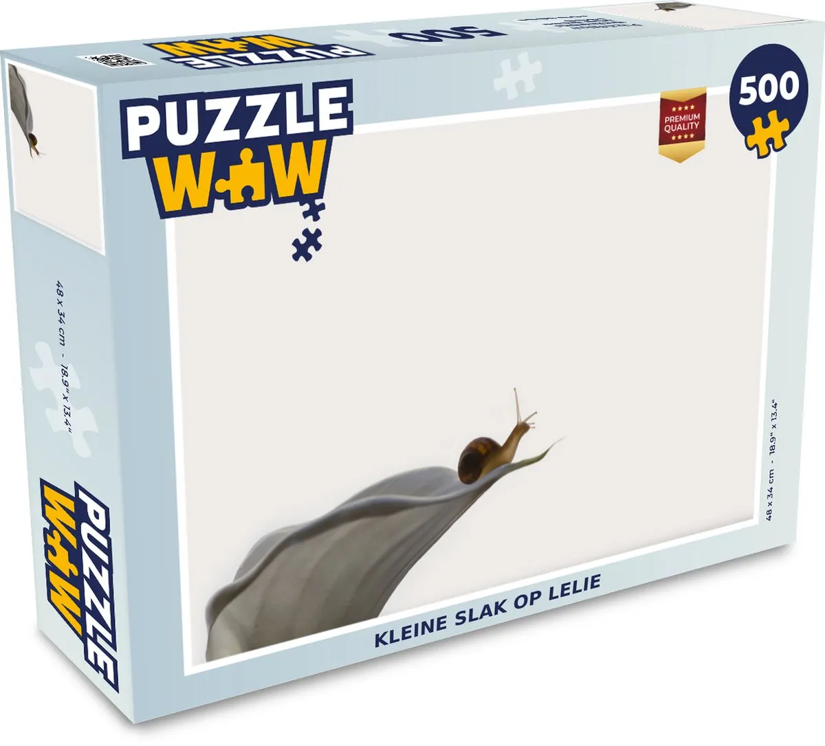 PuzzleWow Slak Lelie Legpuzzel 500 Stuks - Multicolor