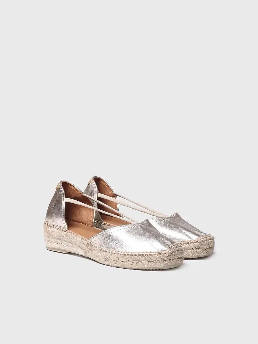 Suède espadrilles voor dames met bandjes