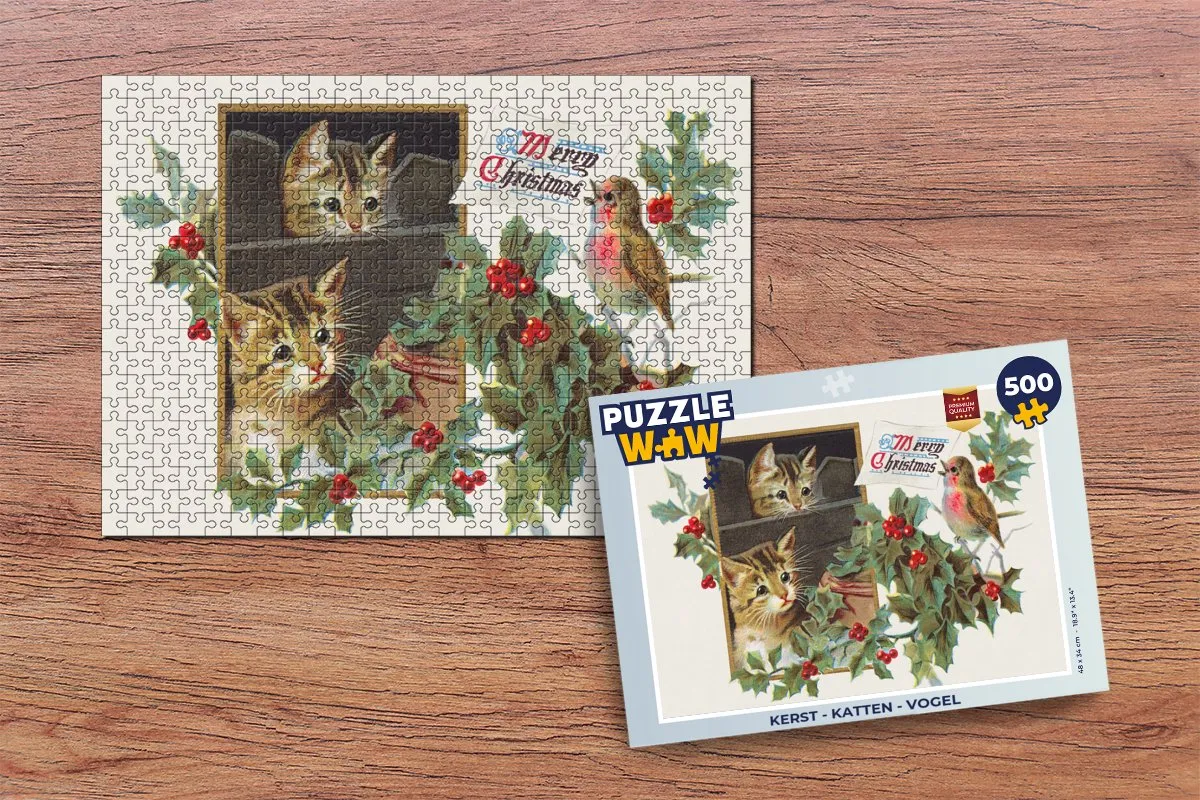 PuzzleWow Kerst Puzzel 500 Stuks - Multicolor