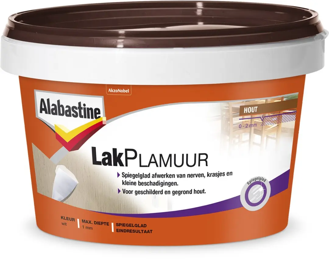 Alabastine Lakplamuur Wit 800g