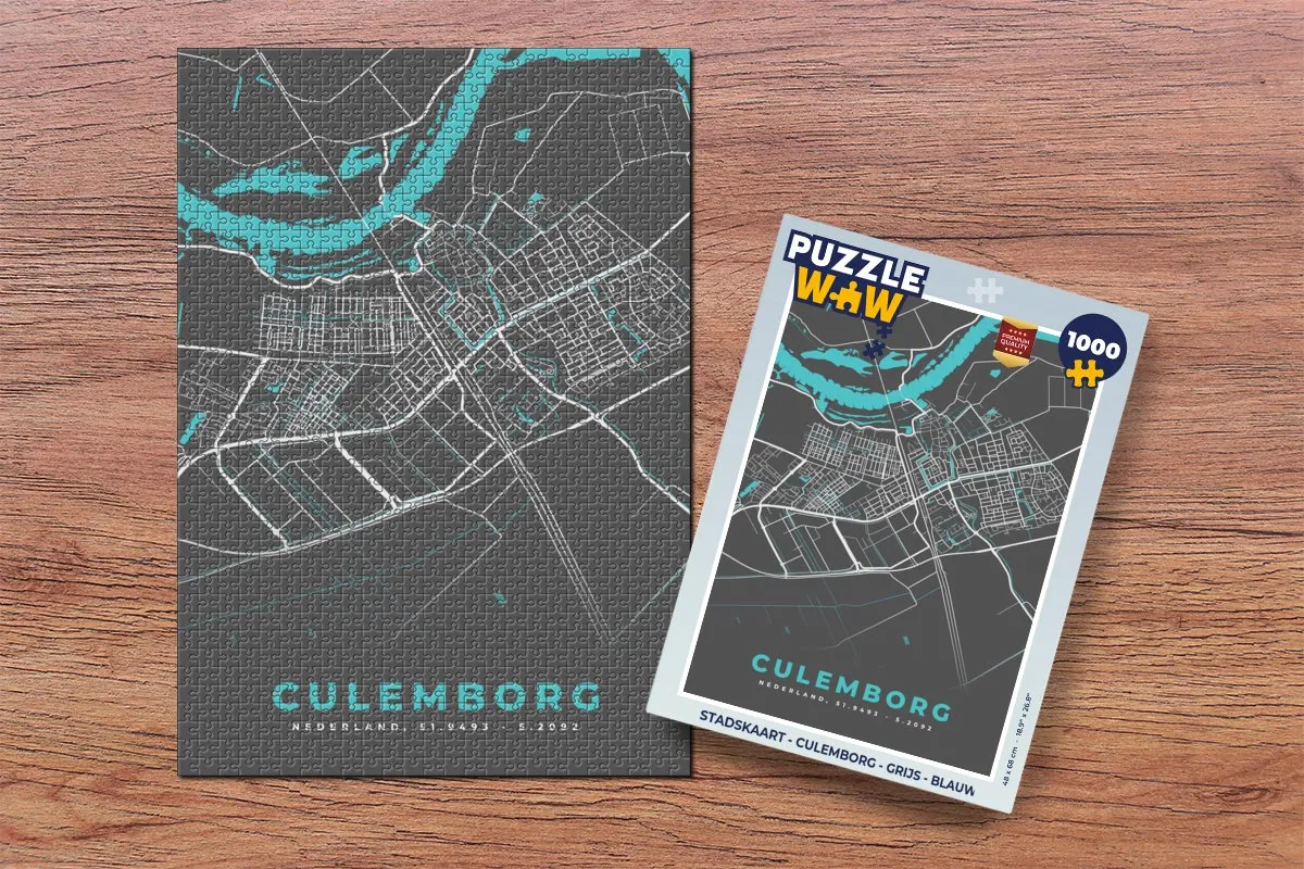 PuzzleWow Culemborg Puzzel 1000 Stuks - Multicolor