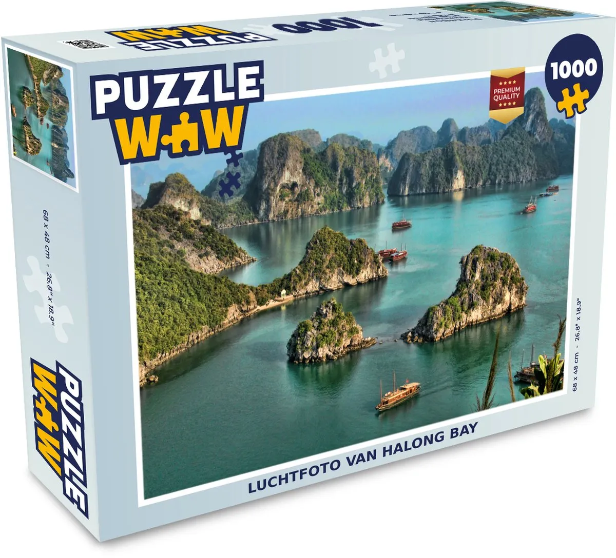 PuzzleWow Halong Bay Legpuzzel 1000 Stuks - Multicolor