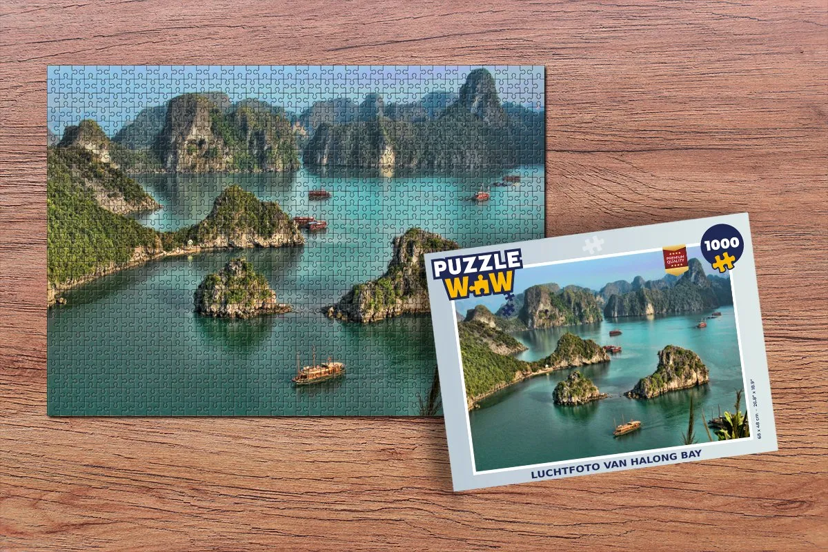 PuzzleWow Halong Bay Legpuzzel 1000 Stuks - Multicolor