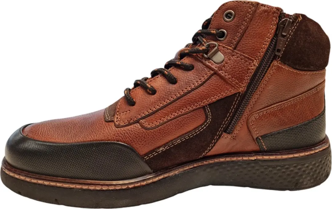 Australian Bezos Heren Veterschoenen Cognac - Maat 41 - afbeelding 4 van 6