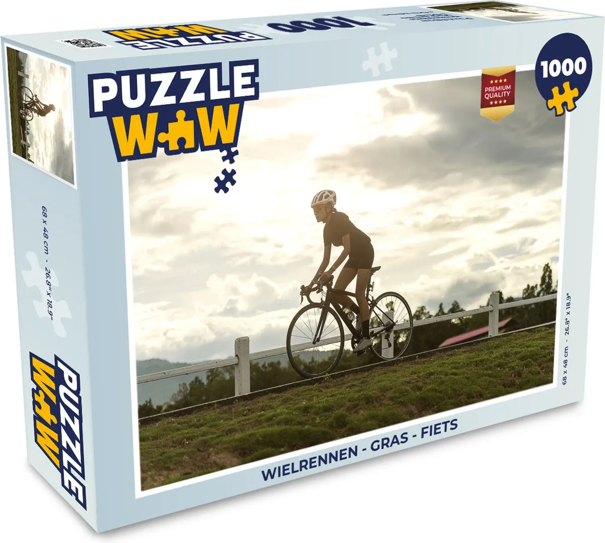 PuzzleWow Wielrennen Legpuzzel 1000 Stuks - Multicolor
