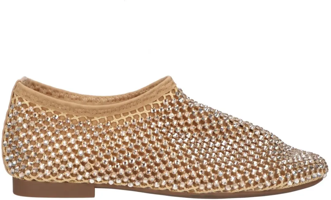 La Strada Ballerina Goud Met Steentjes
