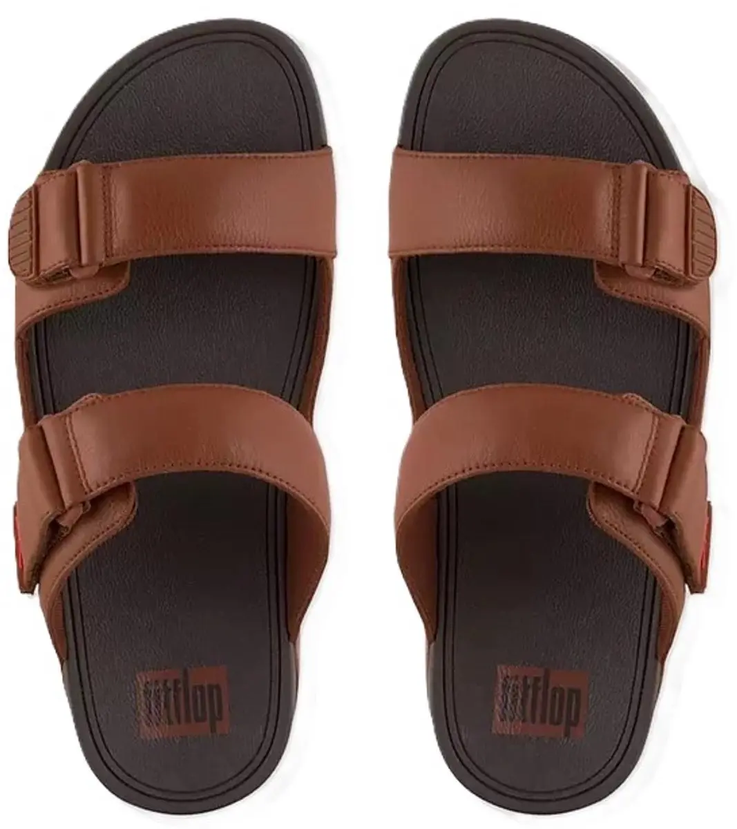 FitFlop Gogh Moc Slide Teenslipper - Maat 43 - Bruin - afbeelding 4 van 6