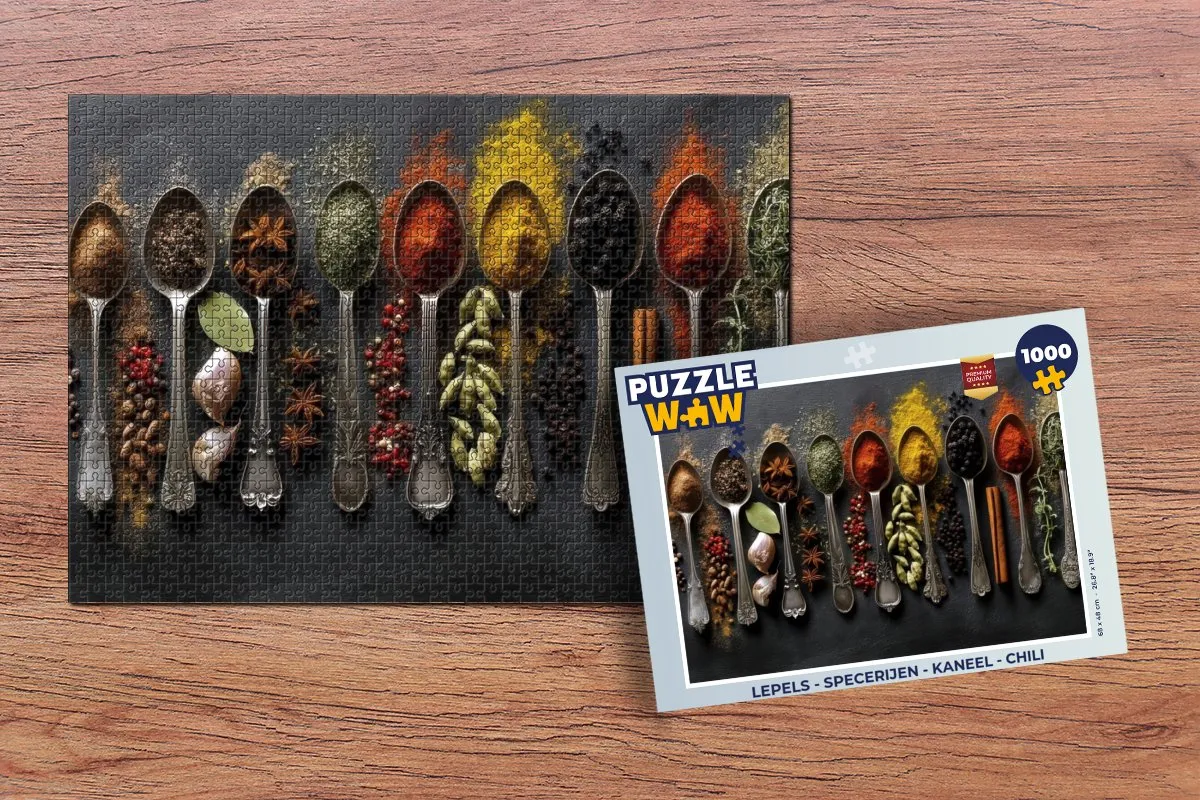 PuzzleWow Lepels Specerijen Puzzel 1000 Stuks