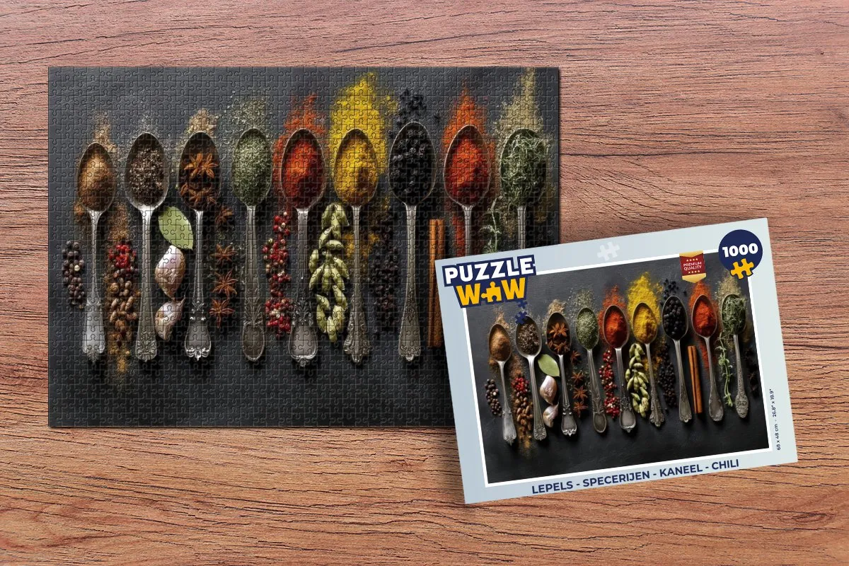 PuzzleWow Lepels Specerijen Puzzel 1000 Stuks