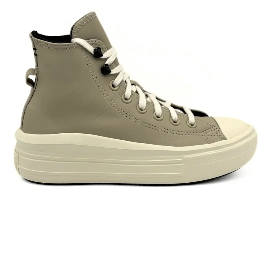 Converse Chuck Taylor All Star Move Platform High Leather (Beach Stone)