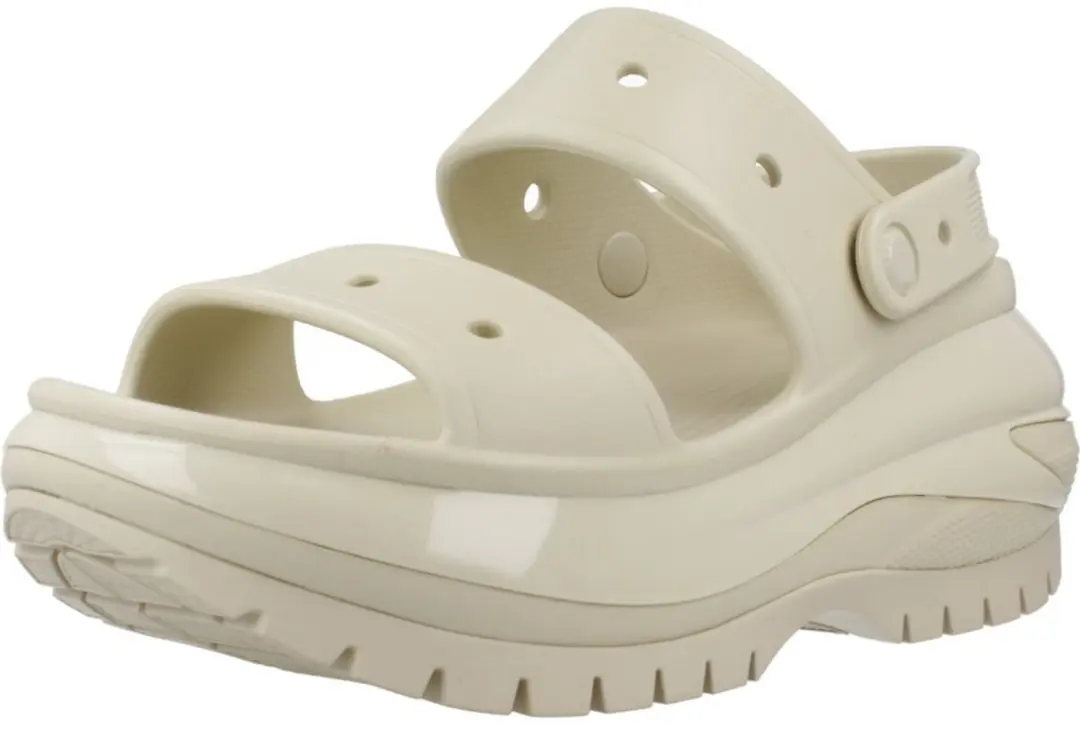 Crocs Classic Mega Crush Sandalen 207989-2Y2 - Beige - afbeelding 3 van 6