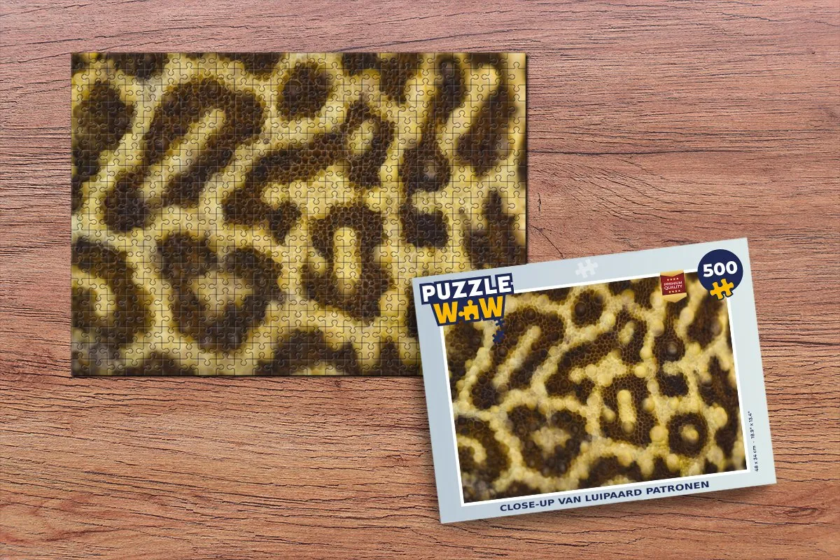 PuzzleWow Luipaard Legpuzzel 500 Stuks - Multicolor