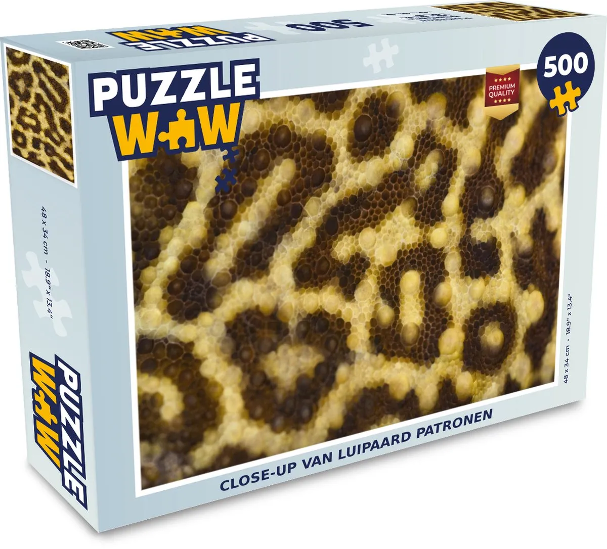 PuzzleWow Luipaard Legpuzzel 500 Stuks