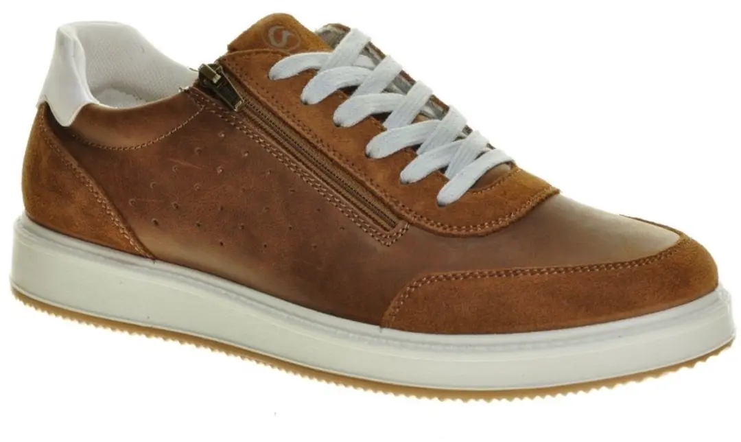 Comfort Herenschoenen Cognac Steunzolen maat 40