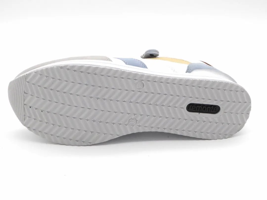 Remonte D1323 Veterschoenen Laag - Lichtgrijs - Maat 41
