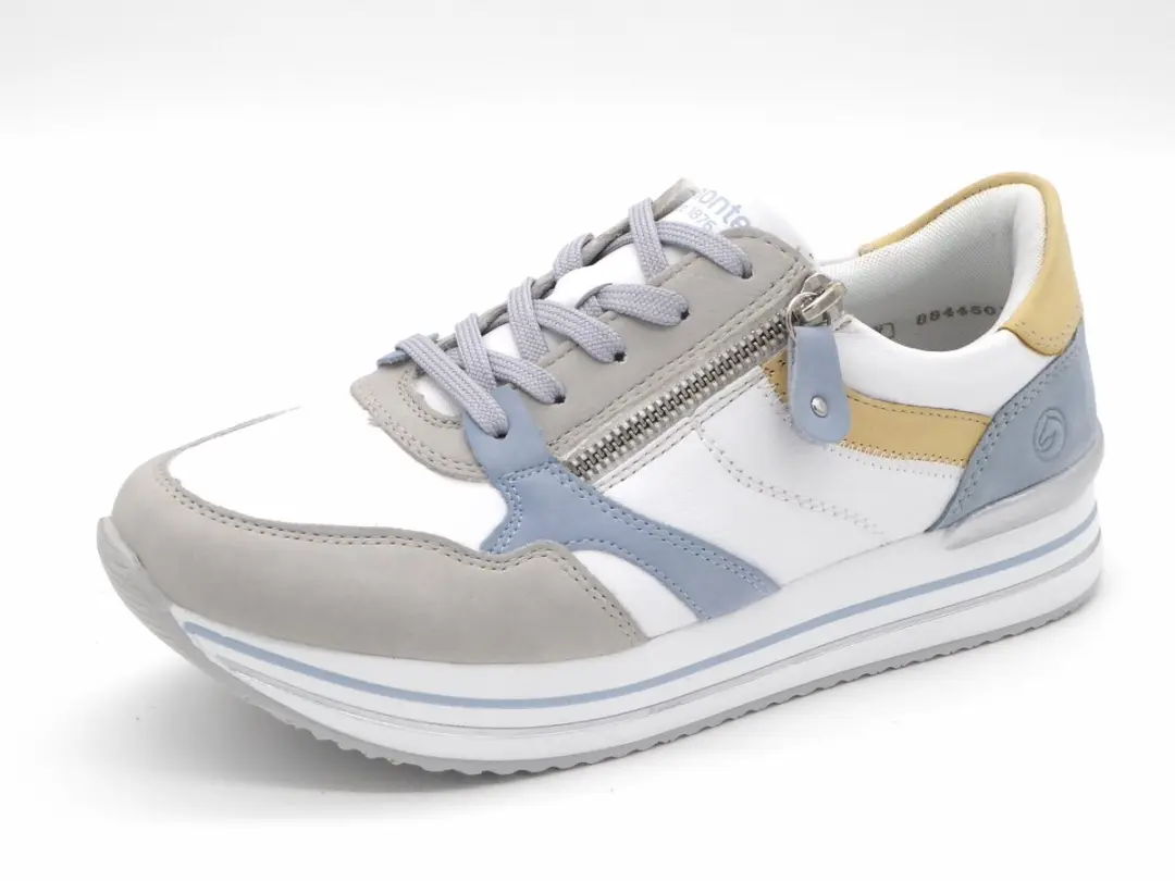 Remonte D1323 Veterschoenen Laag - Lichtgrijs - Maat 41