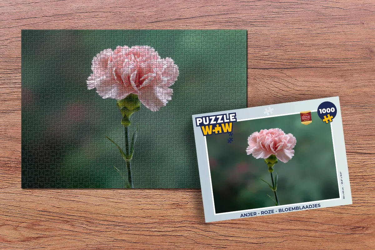 PuzzleWow Anjer Roze Legpuzzel 1000 Stuks - MPN 8721414218608