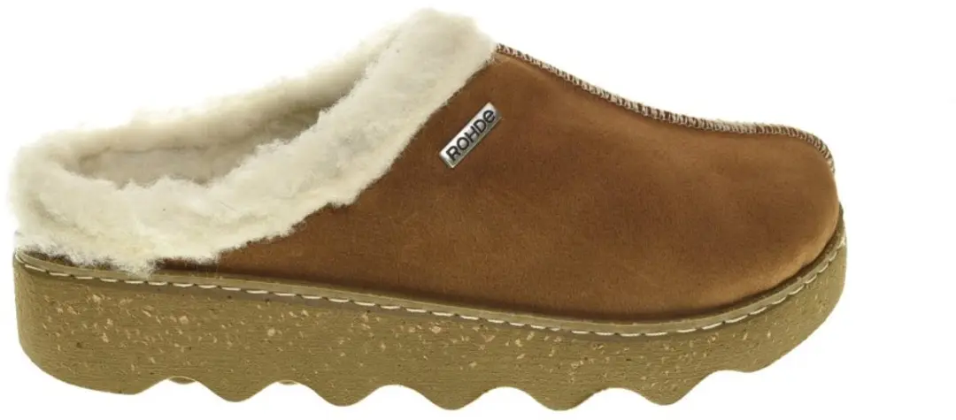 Rohde Pantoffels cognac Synthetisch